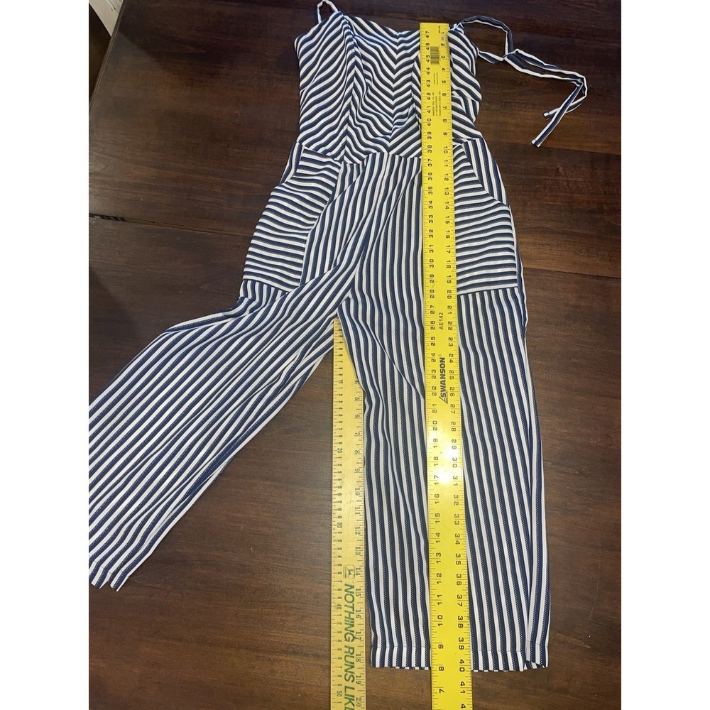 Monteau Women Blue Jumpsuit Romper w/Pockets - Size Large - Picture 5 of 7